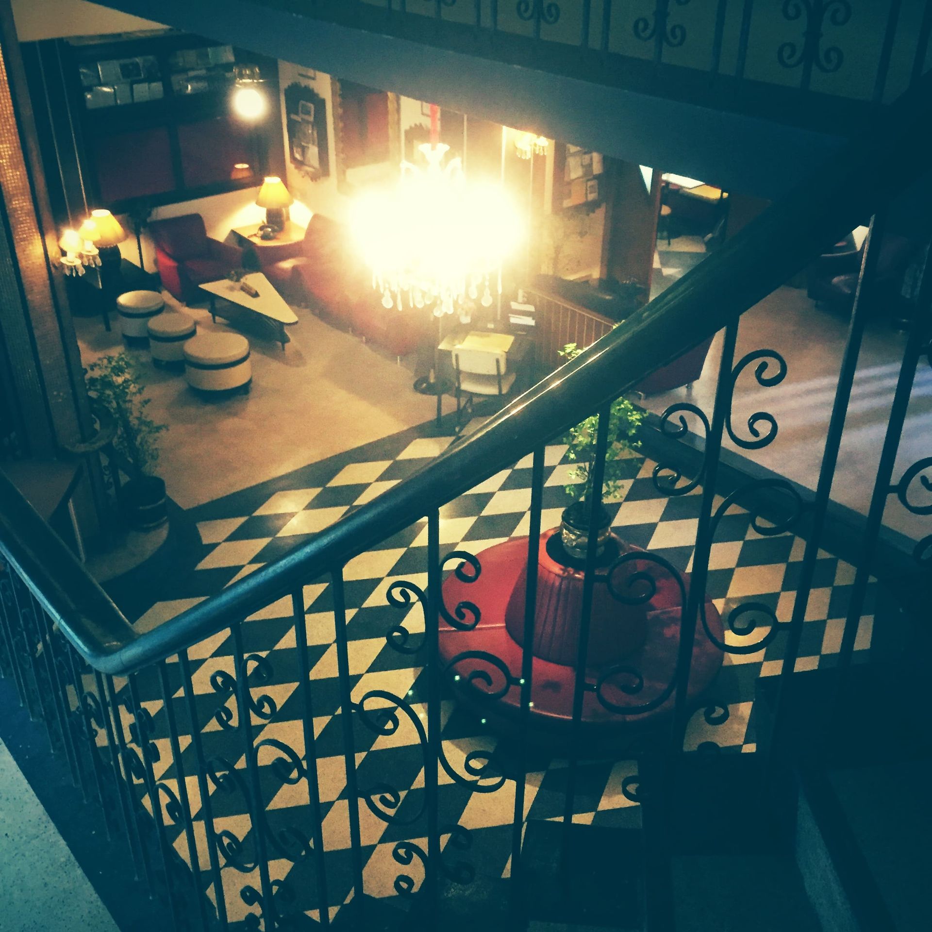 Photograph taken of the interior of the Atlanta Hotel in Bangkok.