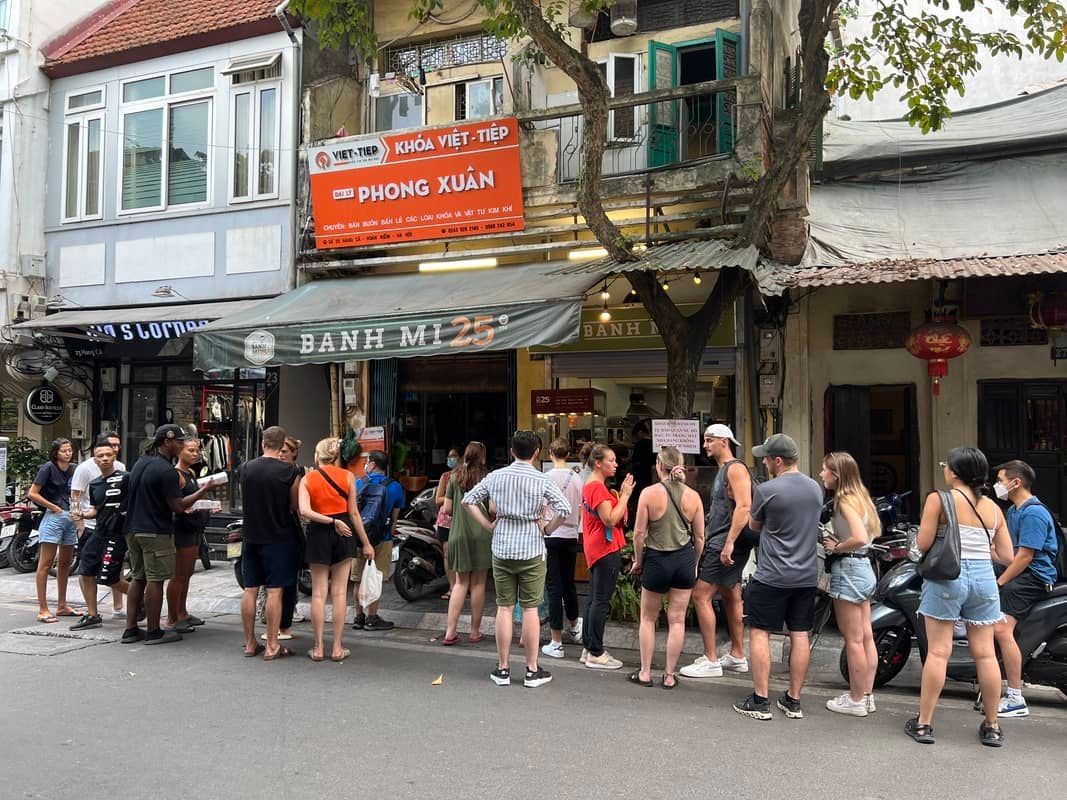 Photograph of Banh Mi in Hanoi, Vietnam
