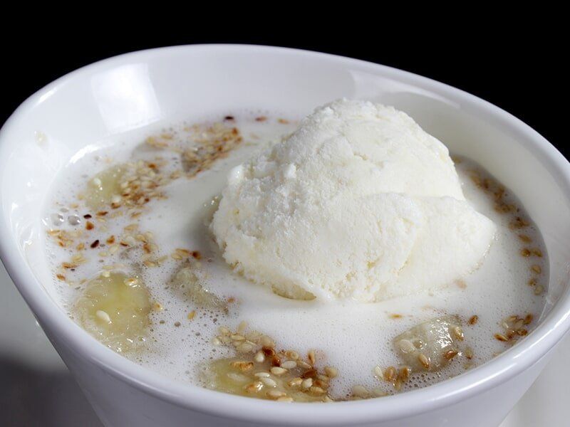 Rice Pudding with Ice Cream — Thai Food in Bargara, QLD