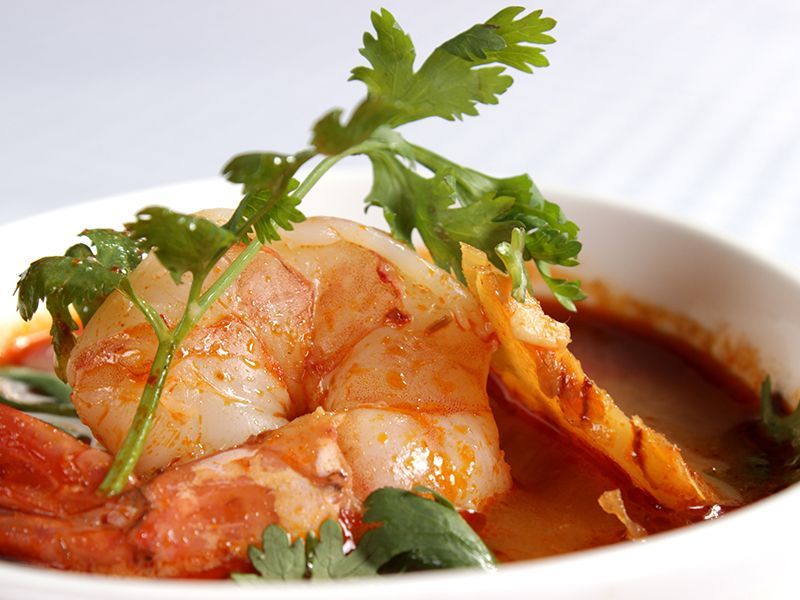 Prawns in a Chilli Sauce