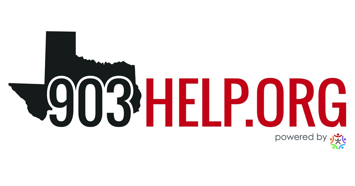 A logo for 903 help.org with a texas map on it