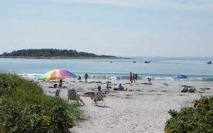 Near view of Goose Rocks Beach