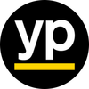 Black circle logo with white “yp” letters and a yellow underline