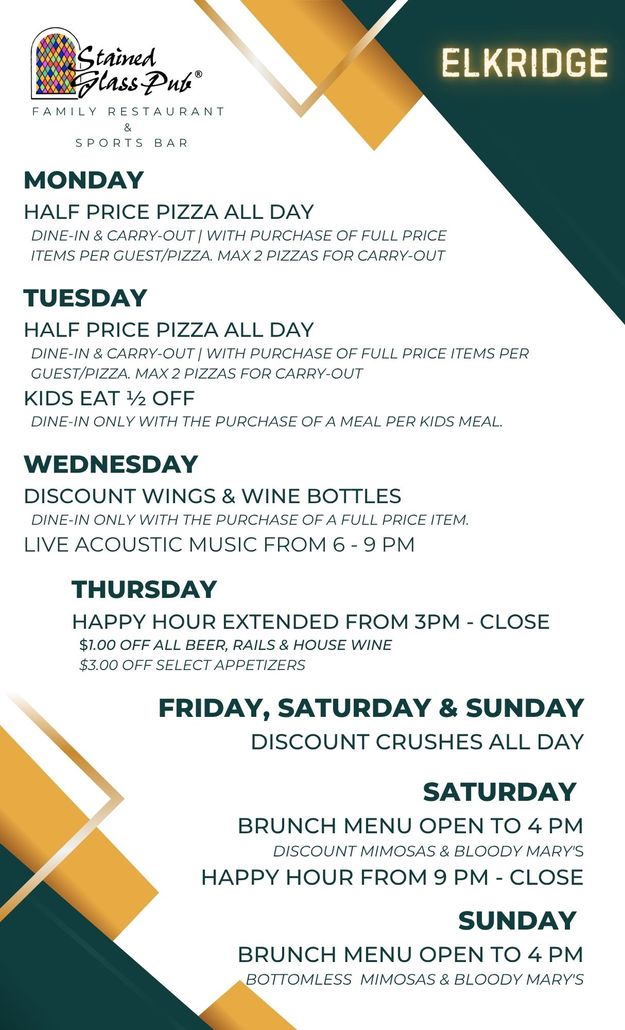 weekly specials