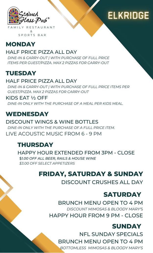 weekly specials