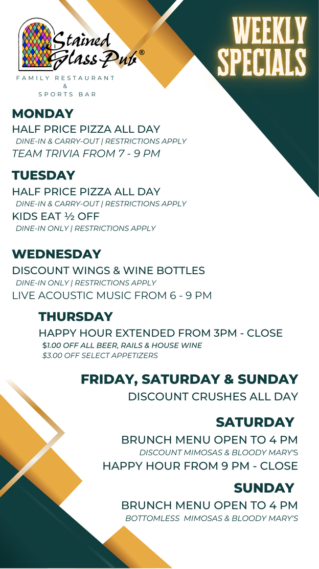 weekly specials