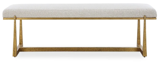 Uttermost ottomans and benches at Perrino Home Furnishings.