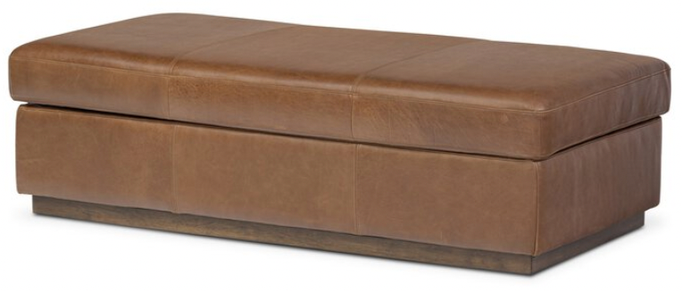 Four Hands benches and ottomans at Perrino Home Furnishings.