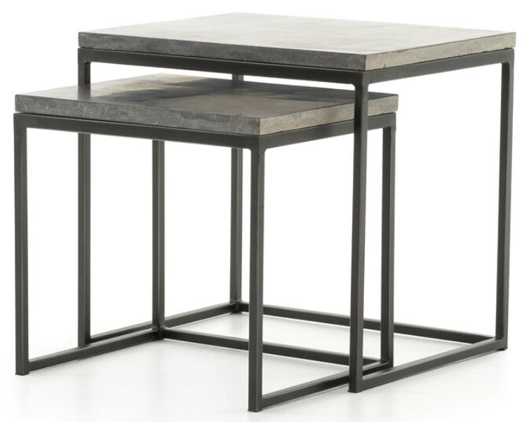 Four Hands living room coffee tables and end tables at Perrino Home Furnishings.