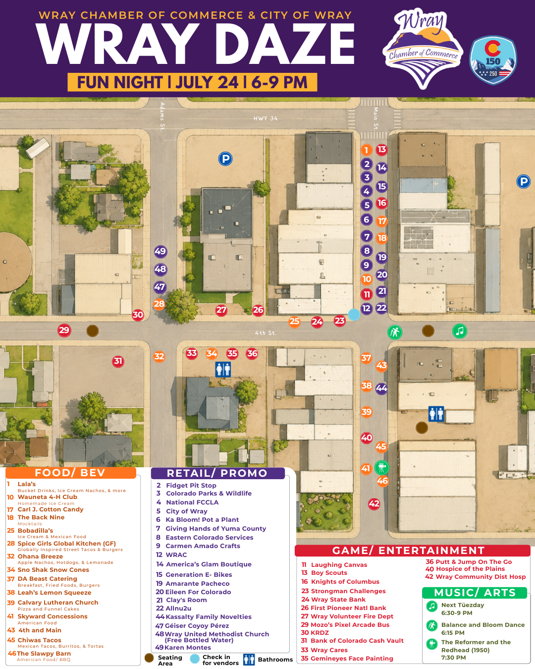 Fun Night Event map