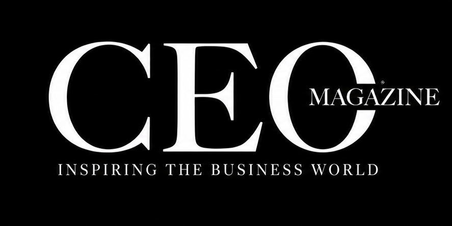 CEO Magazine logo on a black background with the tagline “Inspiring the business world”