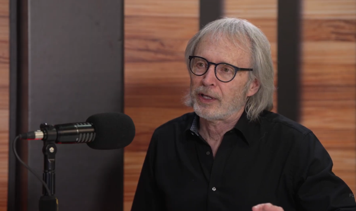 Tom Lawry is interviewed following his keynote on AI and future of healthcare.