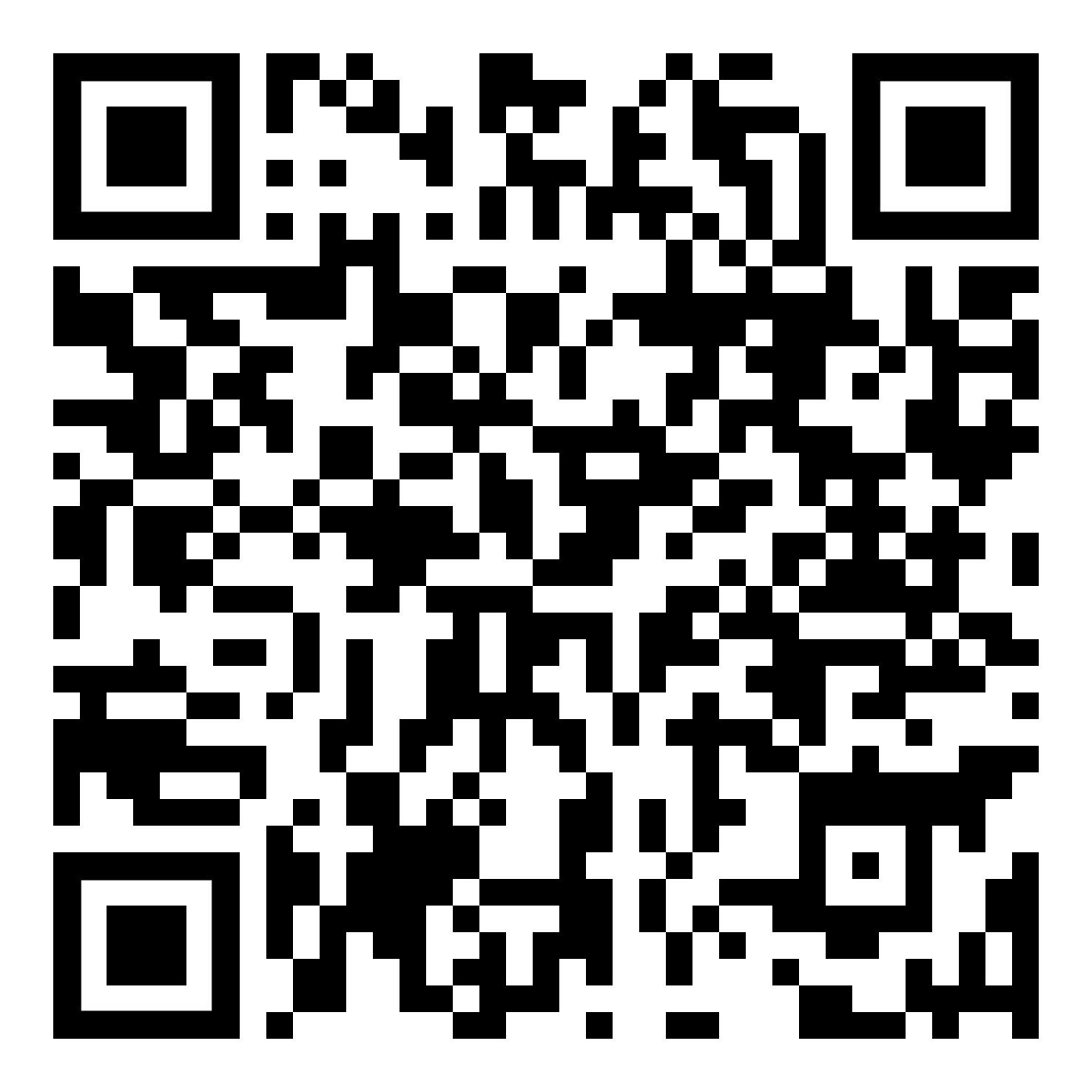 A black and white qr code on a white background.