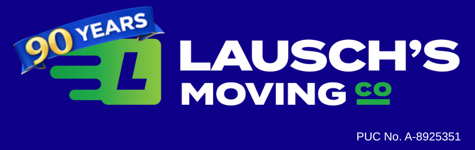 Logo for Lausch’s Moving Co. featuring a green stylized