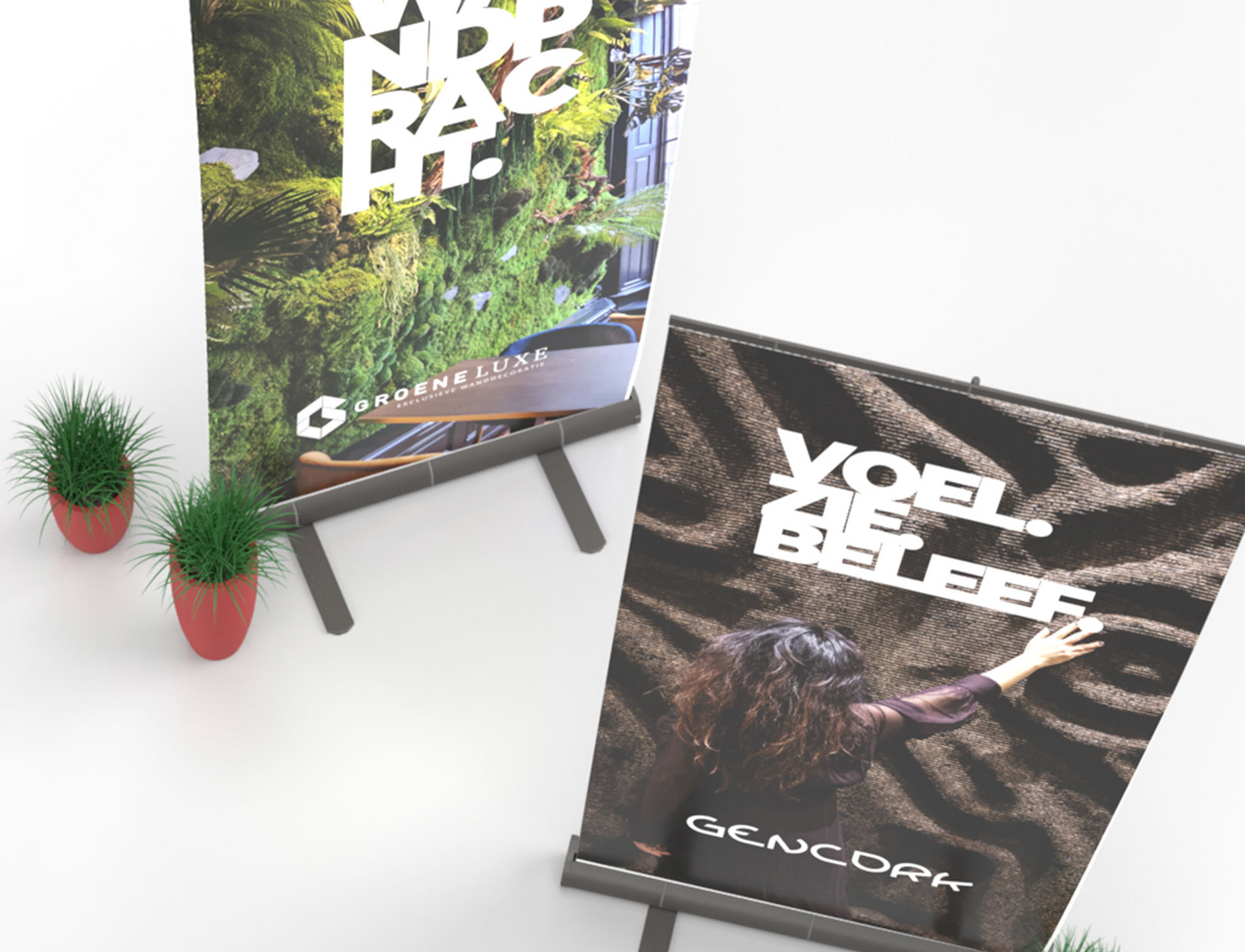 Roll up banner Groene Luxe