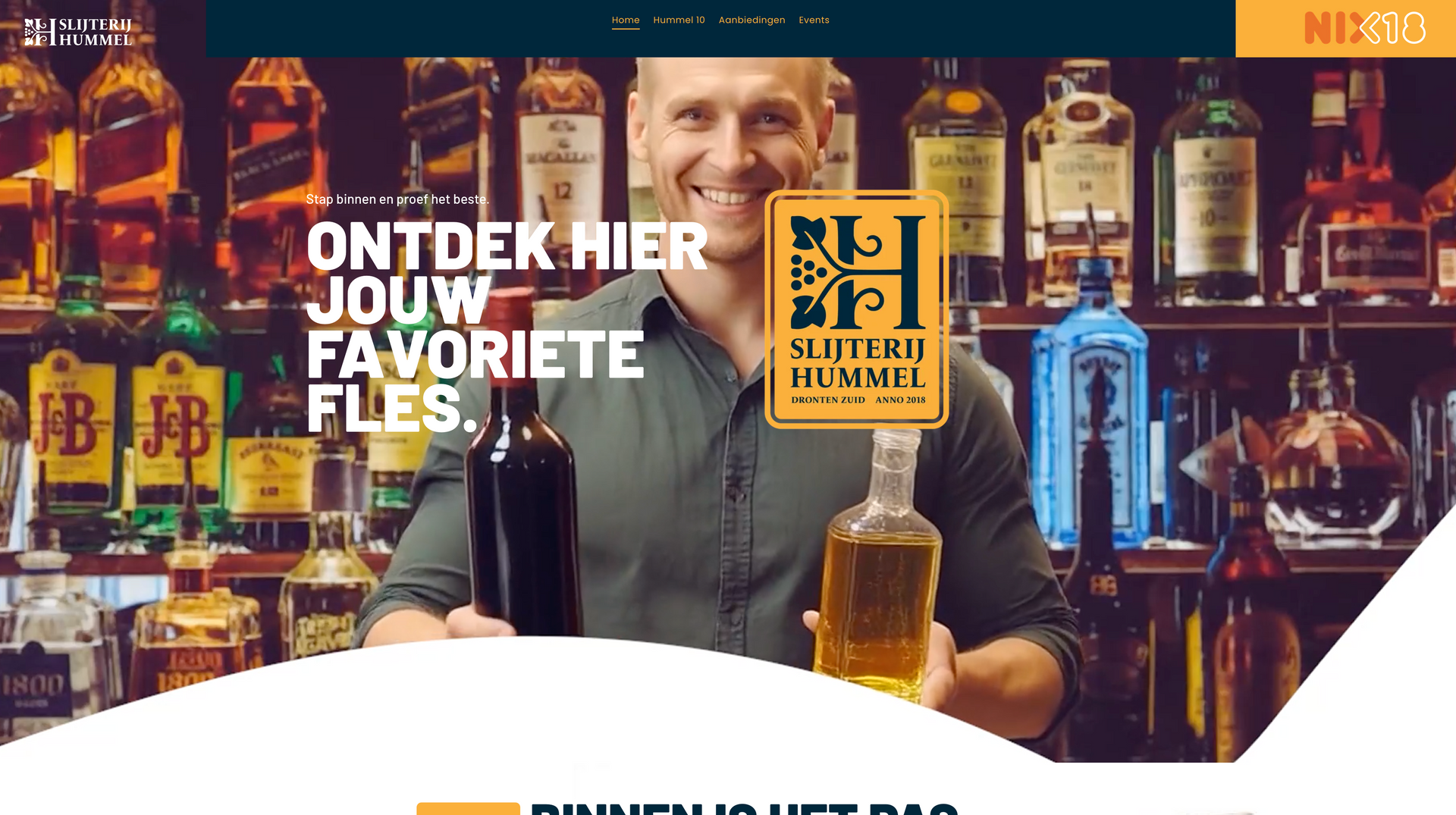 Websitedesign Slijterij Hummel