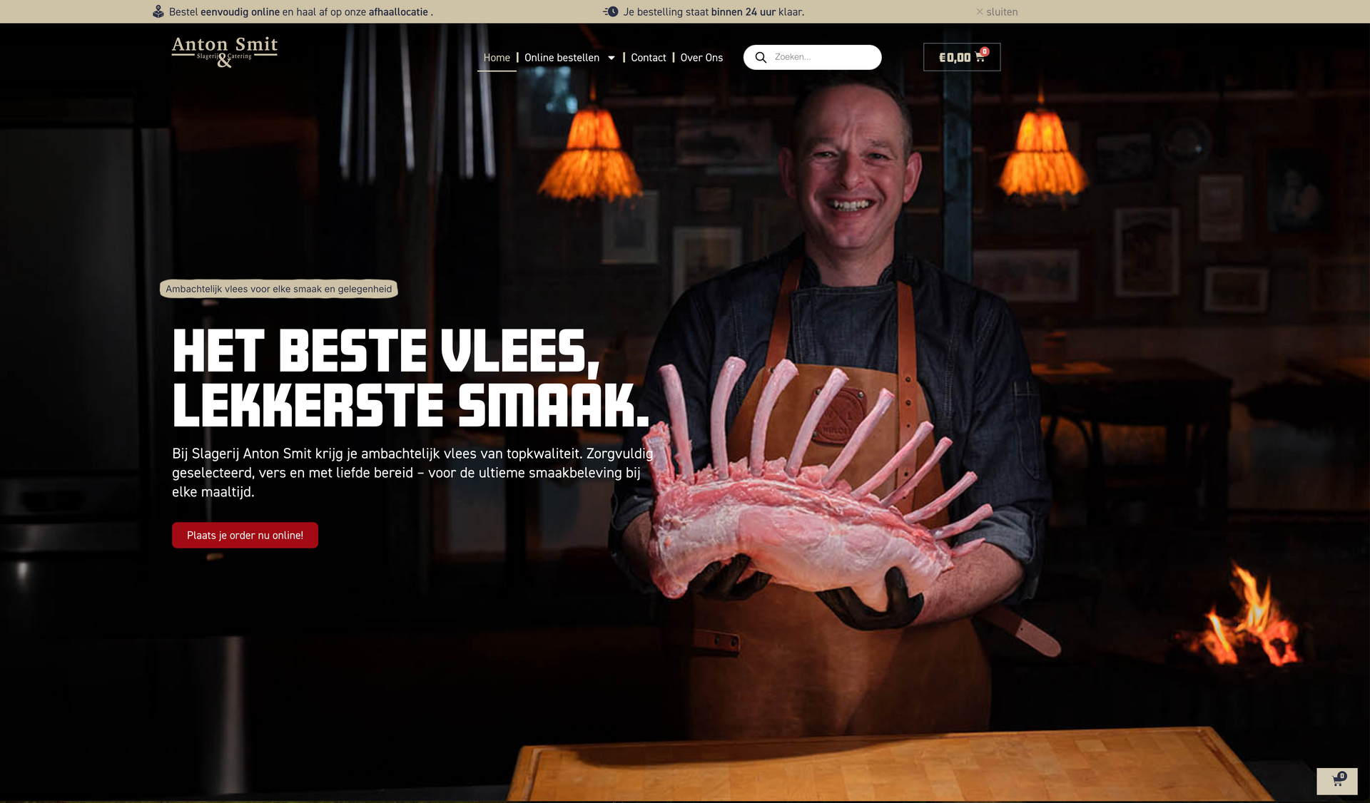 Website design Slagerij Anton Smit