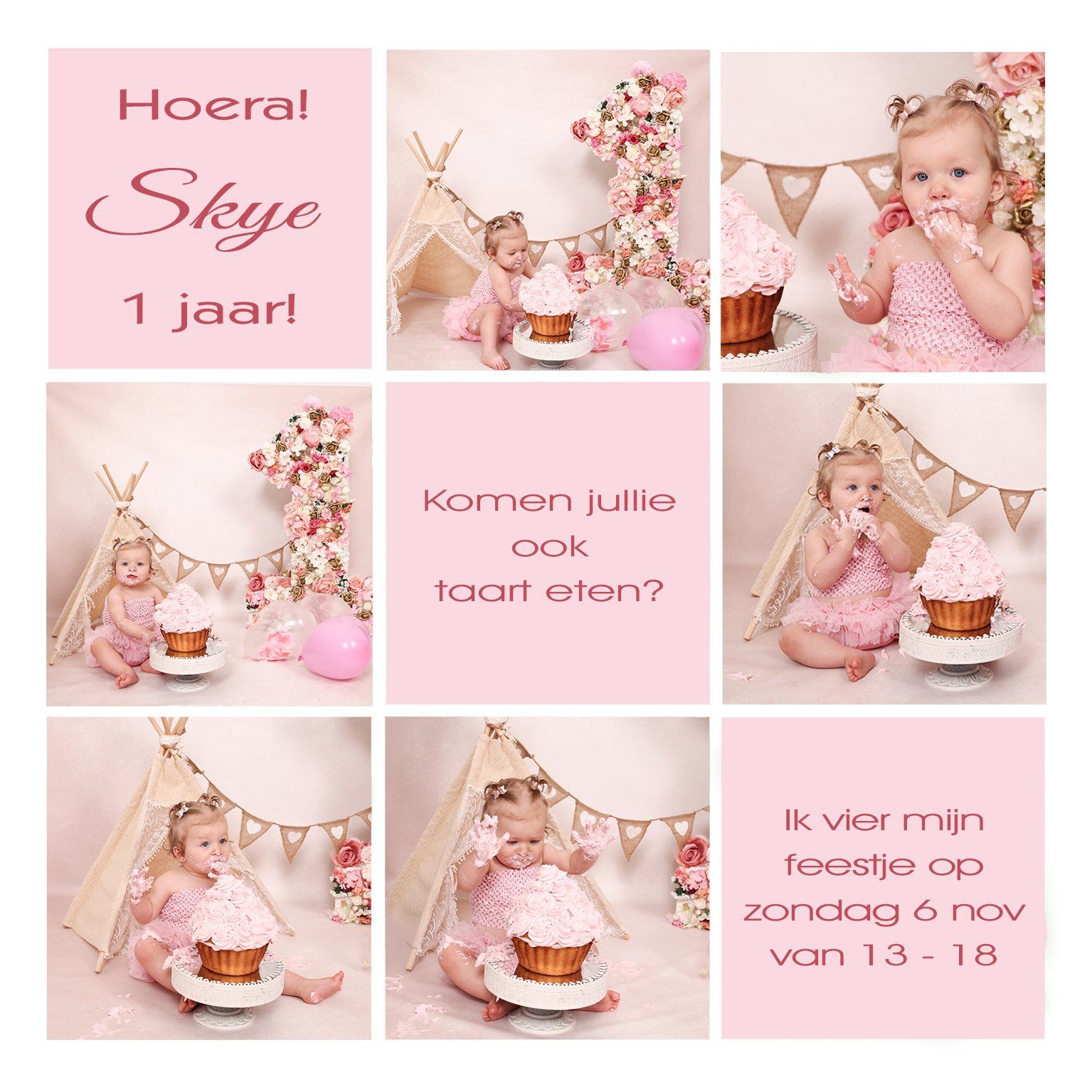 cakesmash uitnodiging