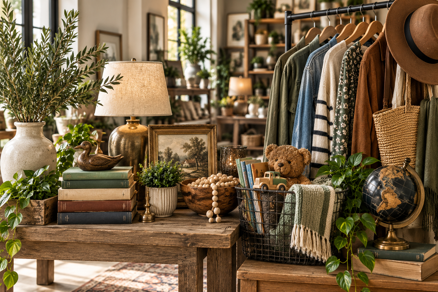 Shop quality secondhand home décor, housewares, apparel, toys, books, homeschool materials, vintage pieces, and more.