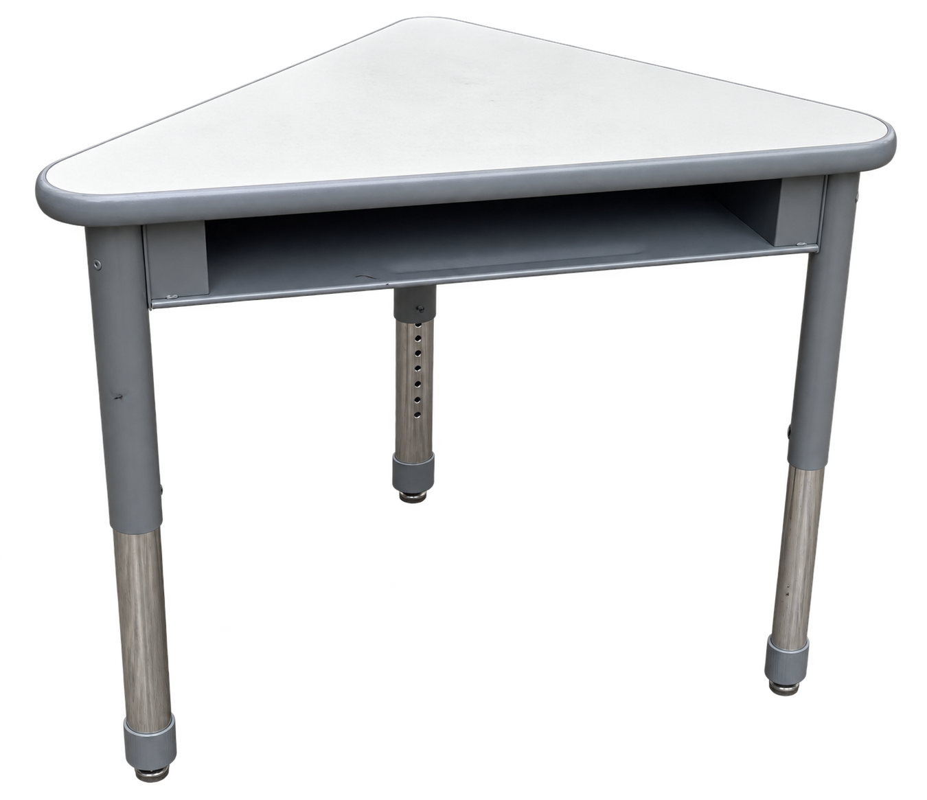 Adjustable Triangular Student Desks with Bookboxes