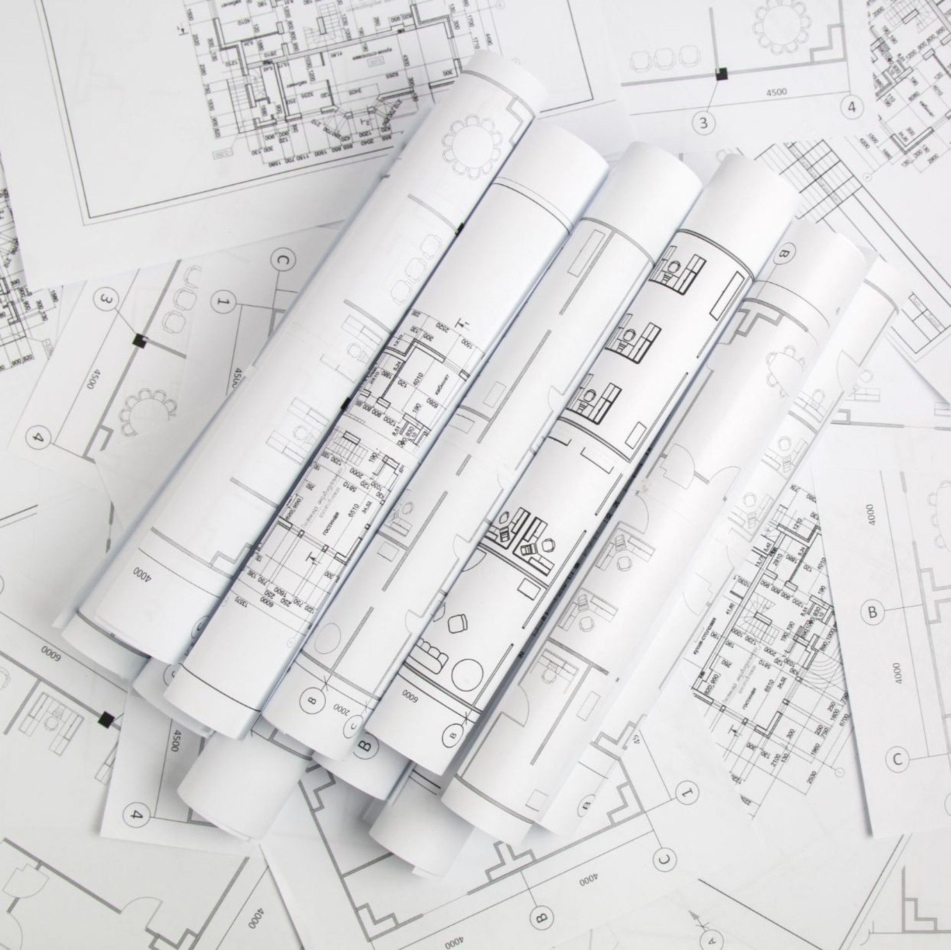 Several Rolls Of Blueprints Are Stacked On Top Of Each Other — Steejo Press in The Gap, QLD
