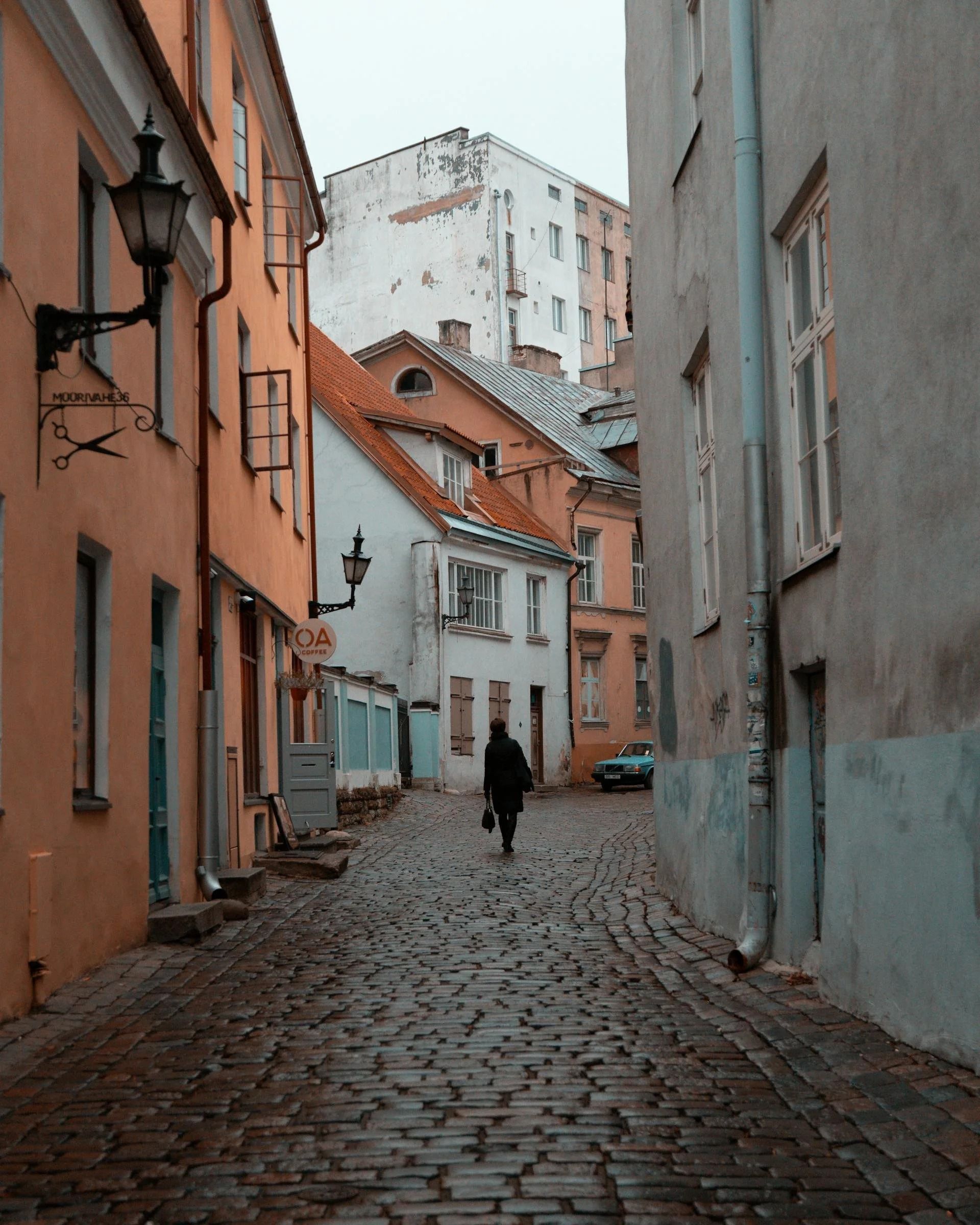 Old Tallinn cobblestone street
