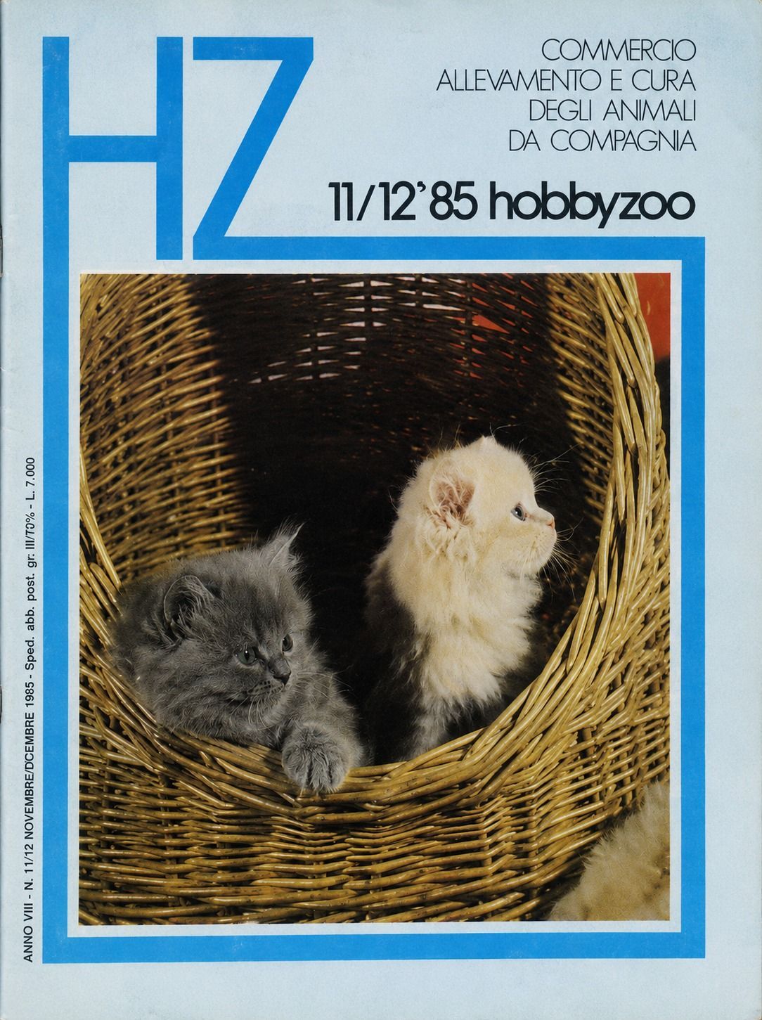 Copertina rivista HZ 1985, storico documento dell'acquariofilia conservato nell'Archivio Storico TAF.