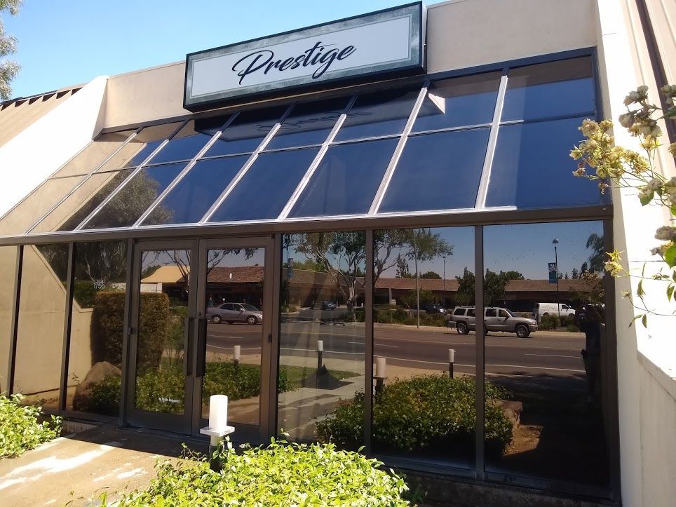 A commercial storefront labeled 