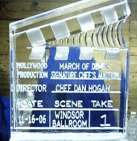 Film clapperboard for “March of Dimes Signature Chefs Auction,” director Chee Dan Hohan, scene Windsor Ballroom.
