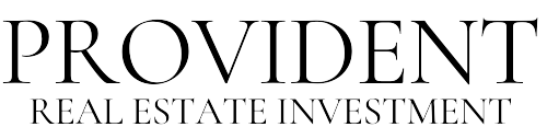 Provident Real Estate Investment logo. Black text on white background.