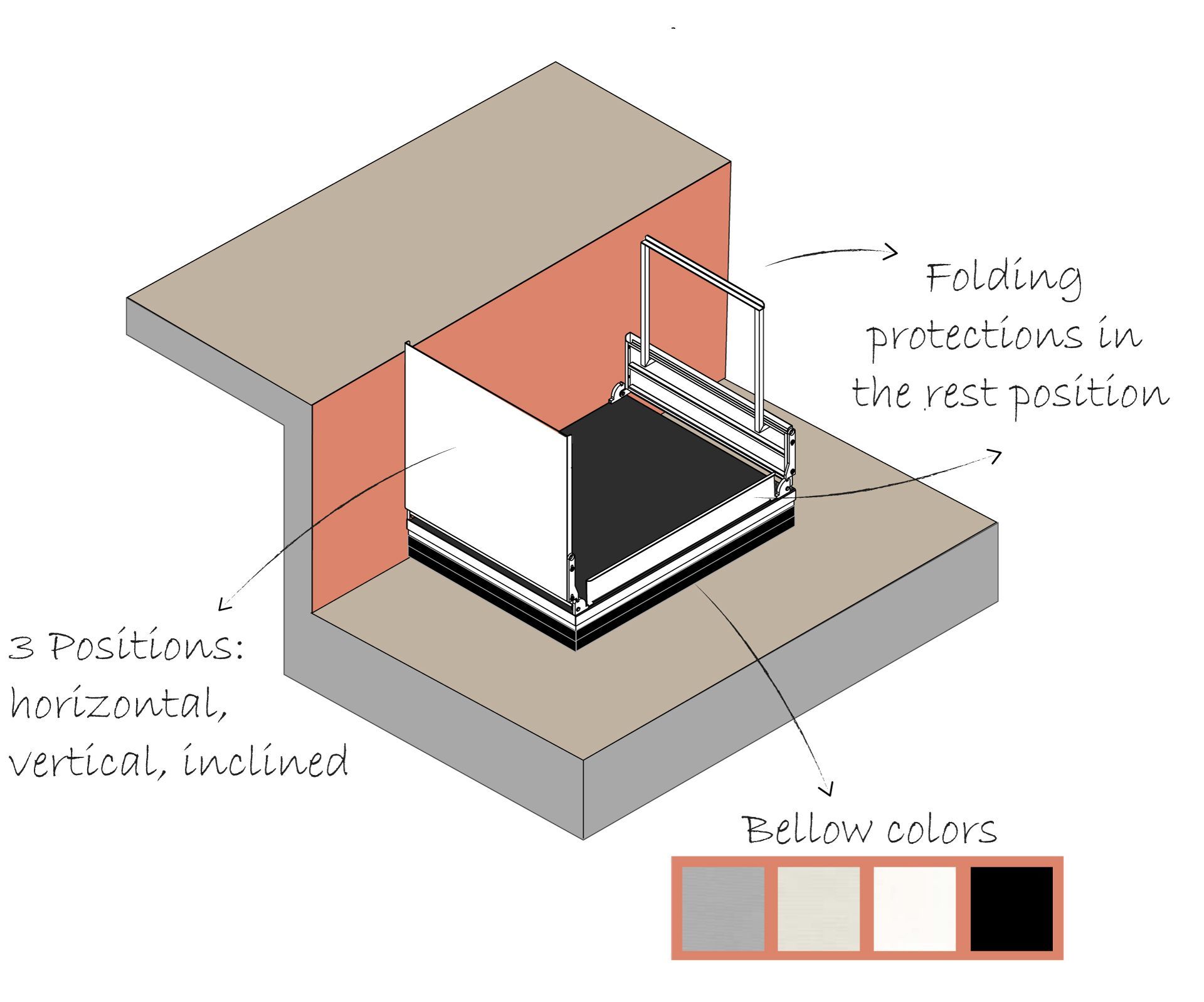 Origami, platform lift for scene