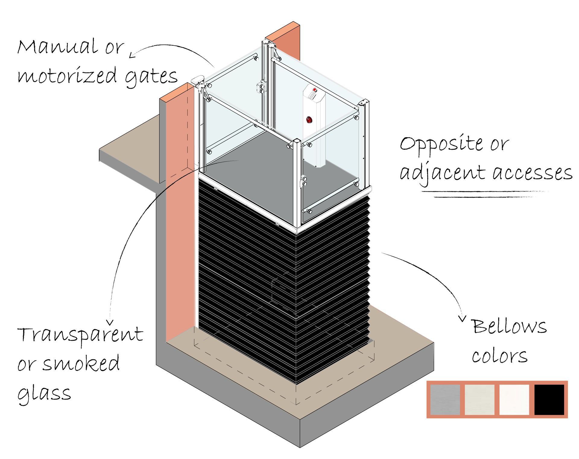 MidiLevel, the ideal monobloc platform lift to reach balconies or landings