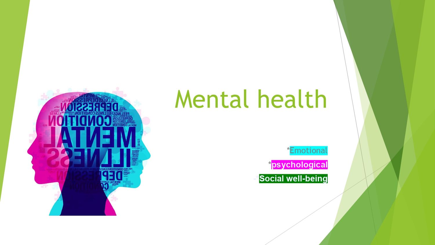 Mental health text beside a colorful head silhouette with “Autism” and Russian text