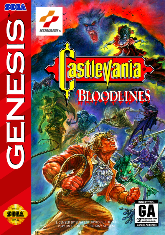 Castlevania bloodlines is a video game for the sega genesis