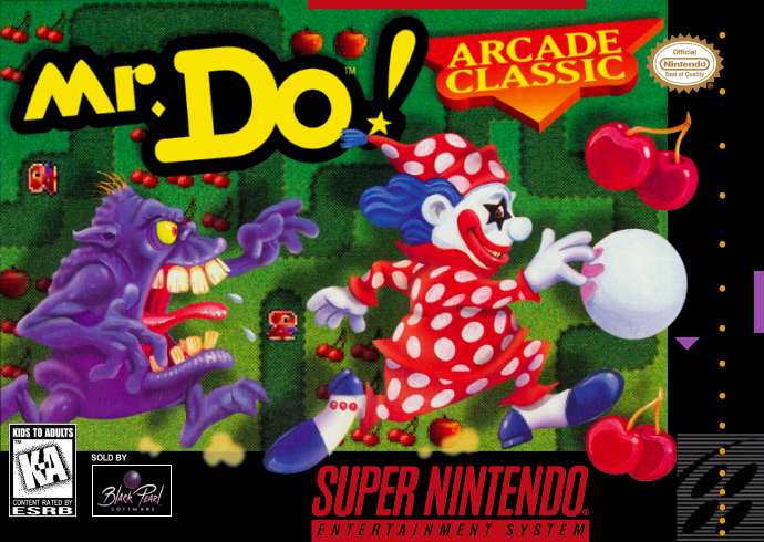 A super nintendo game called mr. do arcade classic