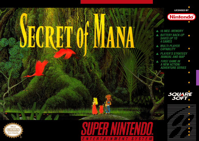 A super nintendo game called secret of mana