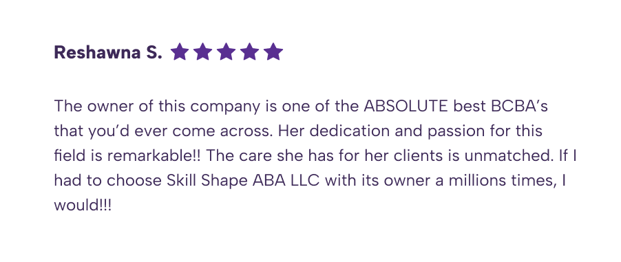 Review by Reshawn S. praising a company owner as the “ABSOLUTE best” with five-star rating.