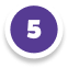 Purple circle with a white number 5 inside.