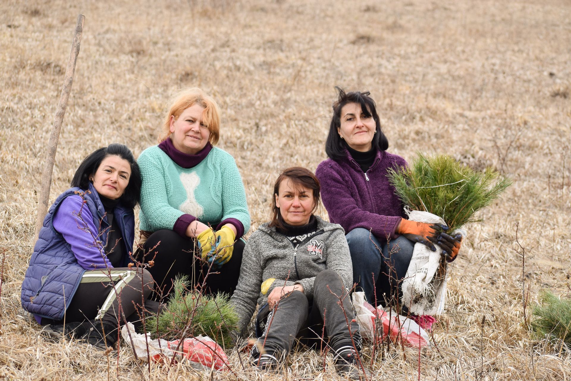 Nearby villagers hired as seasonal employees to assist with ATP’s spring planting.