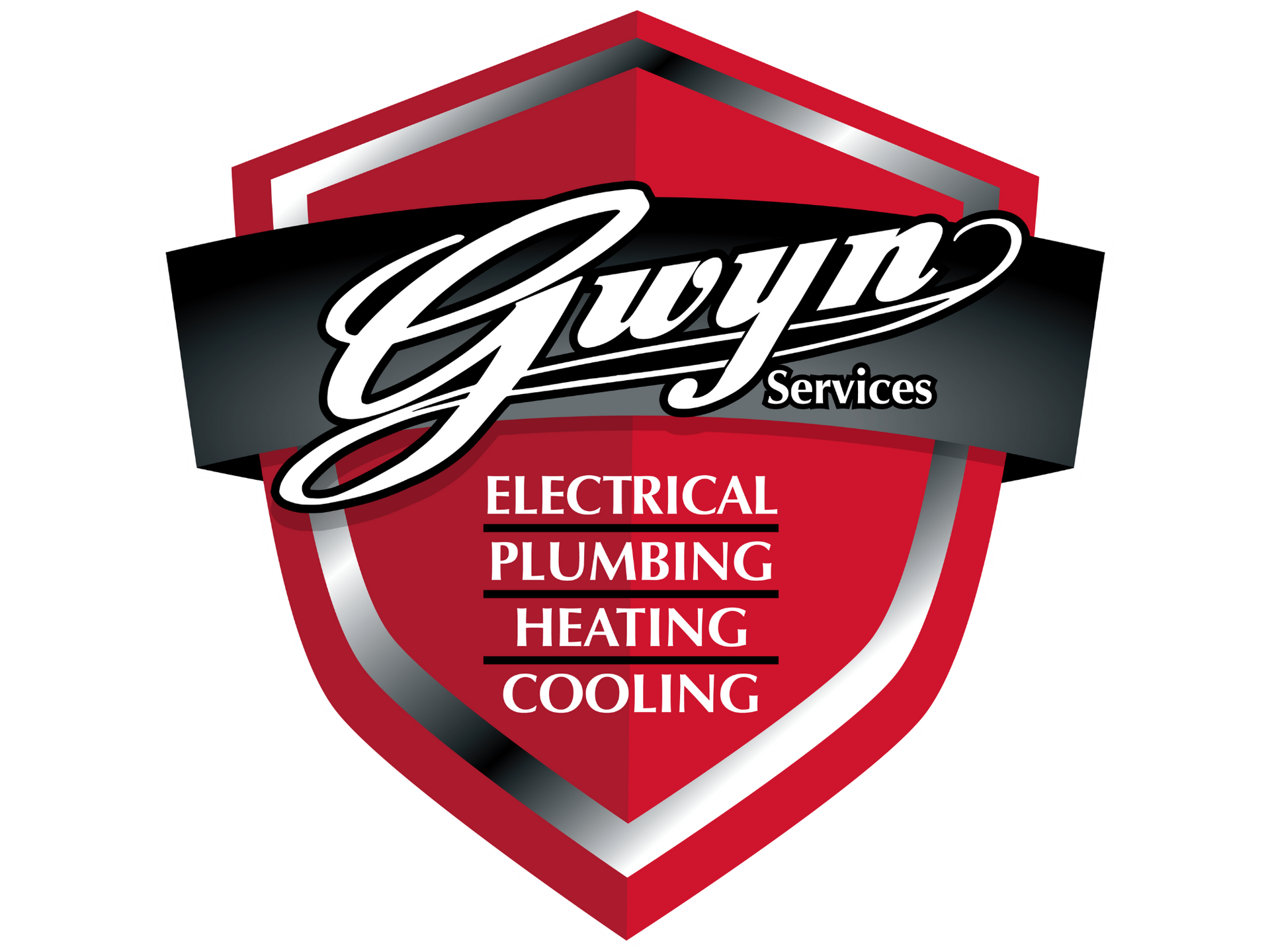 Gray Services shield logo with electrical, plumbing, heating, and cooling text