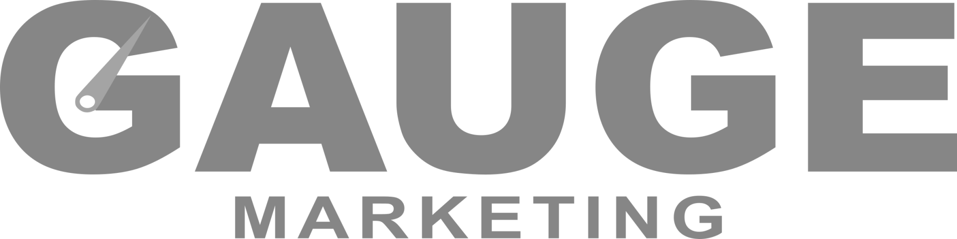 GAUGE Marketing logo in gray text on a white background