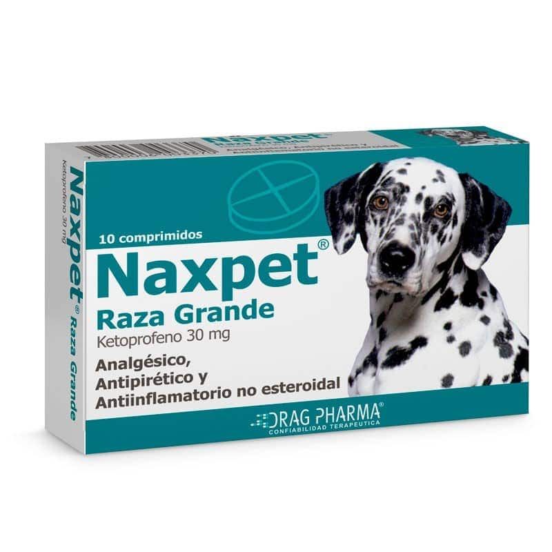 Caja de medicamentos para perros Naxpet Raza Grande con empaque dálmata y color turquesa, 10 comprimidos