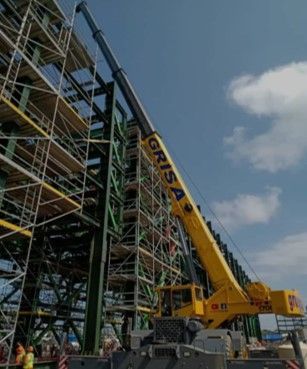 Grúas Transportes Maniobras y Servicios SA de CV Montaje y desmontaje de cargas especiales