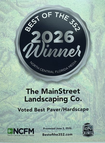 2026 Best of the 352 Winner badge for The MainStreet Landscaping Co., voted best paver/hardscape