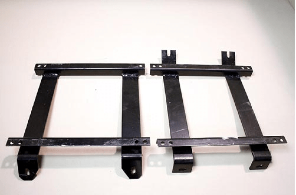 Two Black Metal Brackets - Thomastown, VIC - KAB Performance Seating 
