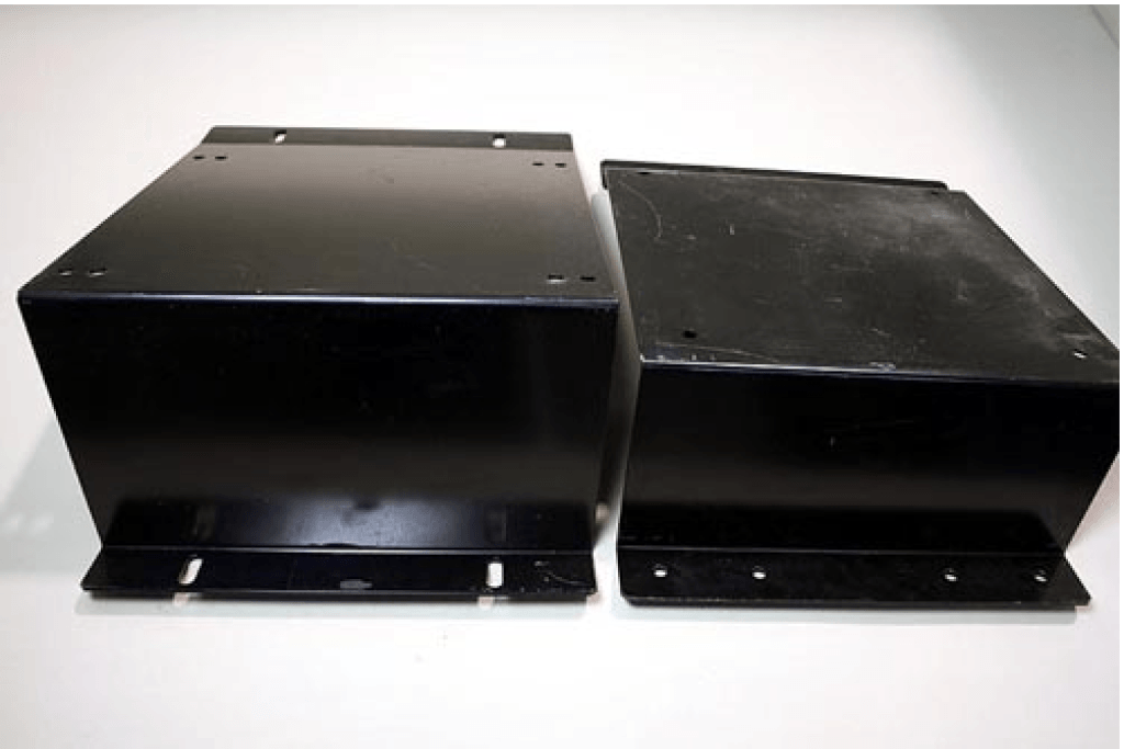 Two Black Metal Boxes - Thomastown, VIC - KAB Performance Seating 