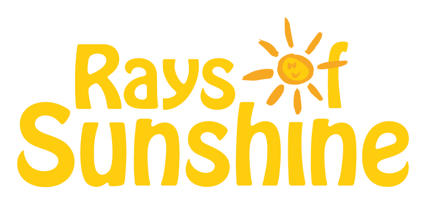 Rays of sunshine logo with a sun in the middle