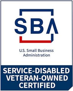 The logo for u.s. small business administration service-disabled veteran-owned certified.