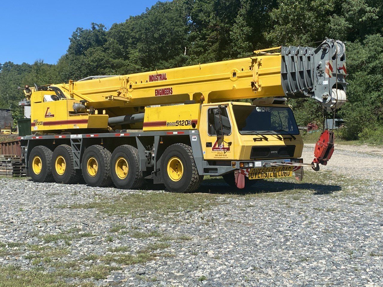Grove GMK 5120b — Montville, CT — Industrial Engineers, Inc. Grove GMK 5120b — Montville, CT — Industrial Engineers, Inc.