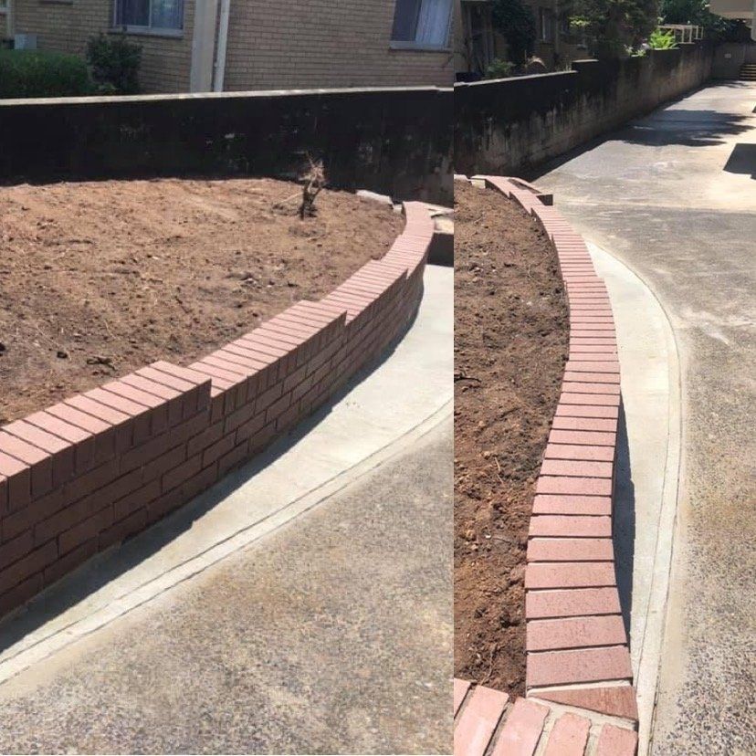 Brick Retaininig Wall - Enfield, NSW - COB Bricklaying Brick Retaininig Wall - Enfield, NSW - COB Bricklaying